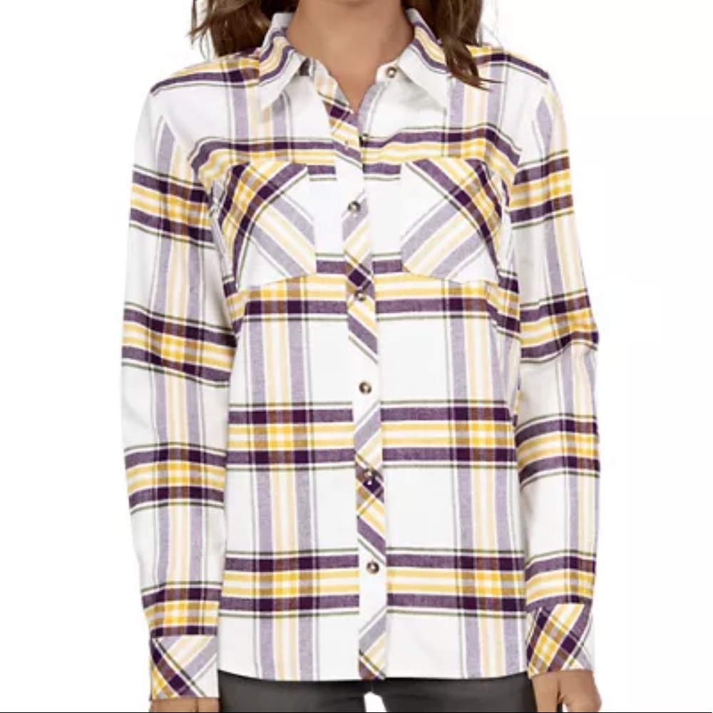 Natural Reflections Flannel Long-Sleeve Shirt for Ladies
